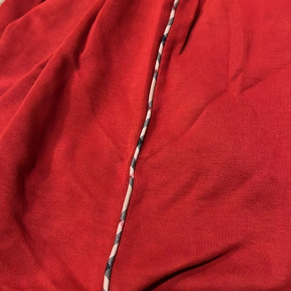 Burberry London Men's Dark Red 1/4 zip sweatshirt Large - Picture 6 of 10